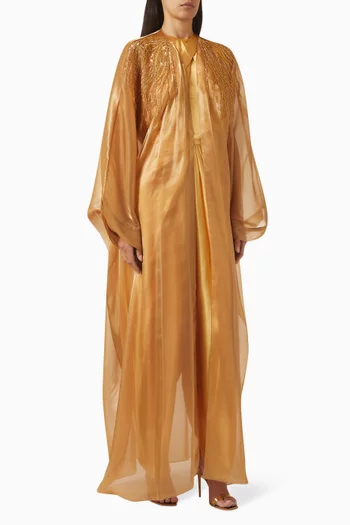Scheherzade Co-ord Set in Crepe Satin & Organza