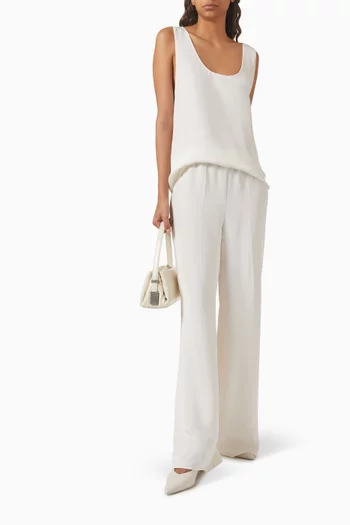 Relaxed-fit Tank Top in Mulberry-silk