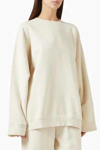 Owners Club Oversized Sweater in Cotton-fleece