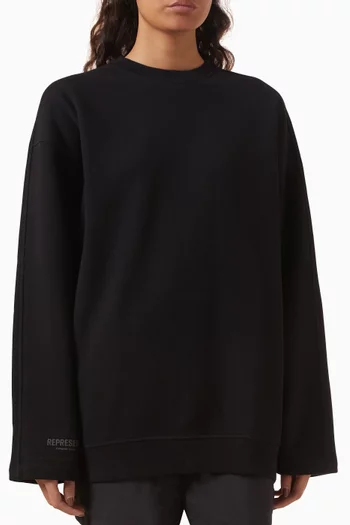 Relaxed Sweatshirt in Brushed-fleece