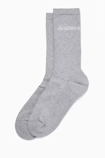 جوارب بشعار Jacquemus مزيج قطن عضوي
