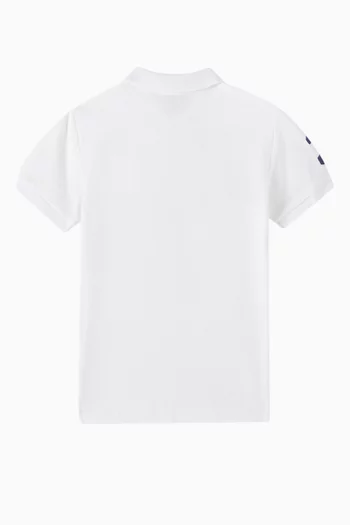 Logo Polo T-shirt in Cotton Piqué