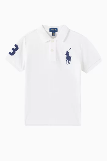 Logo Polo T-shirt in Cotton Piqué