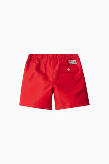 Embroidered-pony Swim Shorts