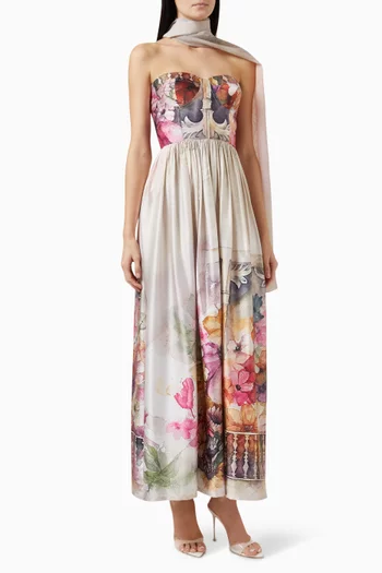 Printed Floral Maxi Dress