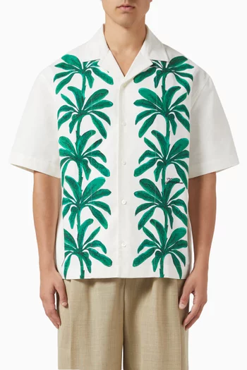 Le Chemise Jean Palm Shirt in Cotton