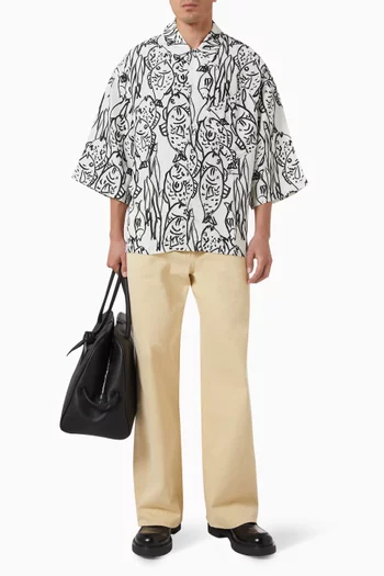 The Aloe Boxy Shirt in Viscose-blend