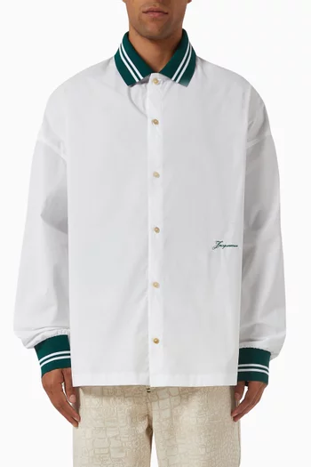 La Chemise Baseball Shirt in Poplin