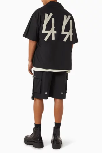 Tex 5 Logo Shirt in Cotton Poplin