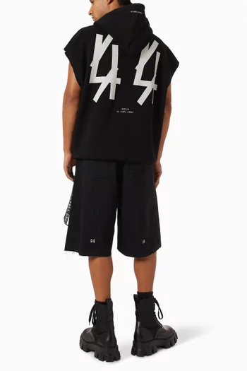 Classic Sleeveless Hoodie in Cotton