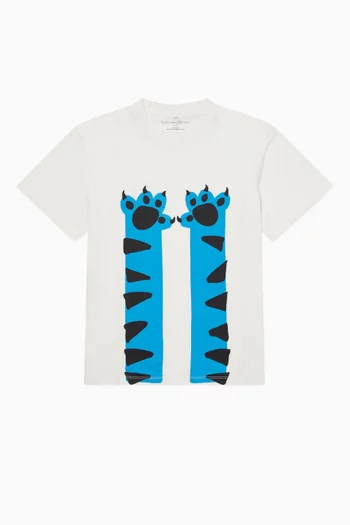 Cat Paws Graphic-print T-shirt in Cotton