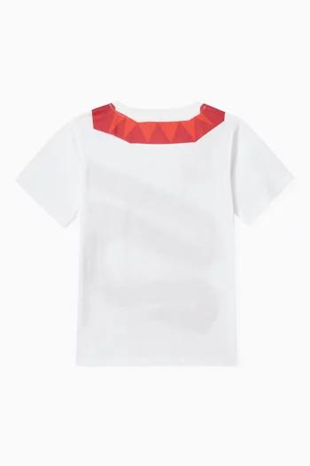 Snake Graphic-print T-shirt in Cotton