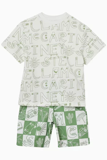 Monogram Graphic-print T-shirt in Cotton