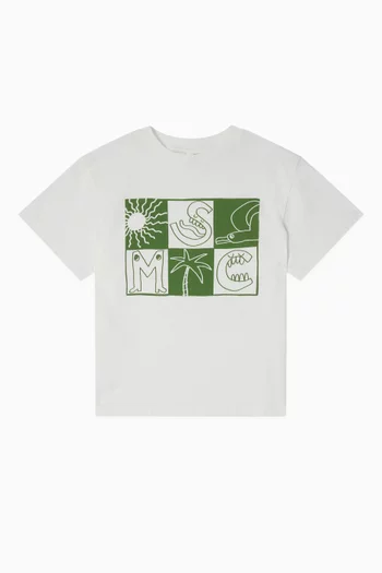 SMC Logo Print T-Shirt in Cotton