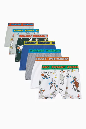 Graphic-printed Boxers, Pack of 7