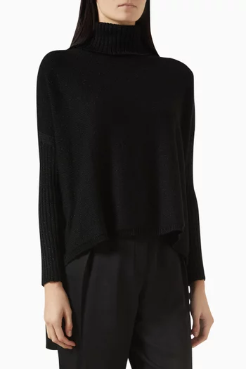 Turtleneck Top in Viscose-knit