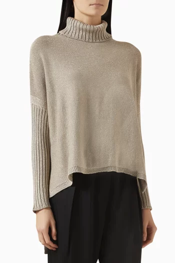 Turtleneck Top in Viscose-knit