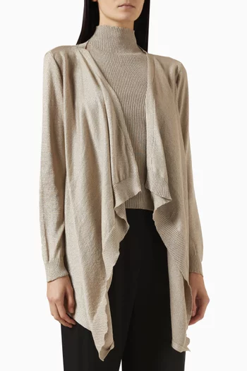 Turtleneck Top & Cardigan Set