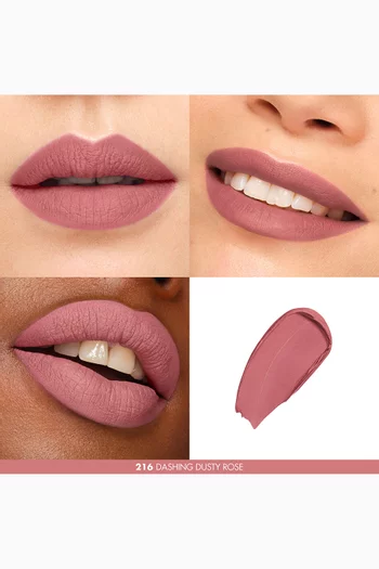 216 Dashing Dusty Rose Rouge Artist For Ever Matte Lipstick, 2g