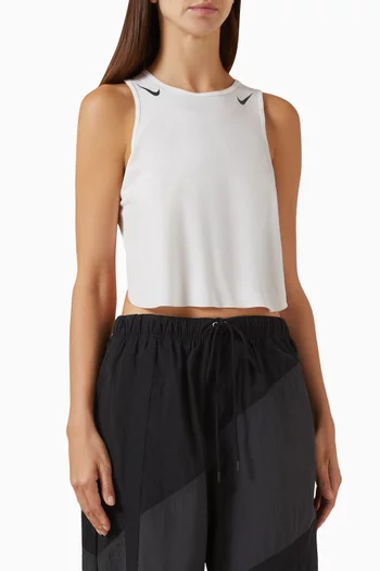 بلوزة ايروسويفت بلا أكمام قصيرة للجري بتقنية Dri-FIT ADV‏