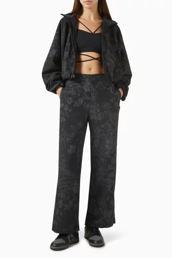 Oversized Track Jacket in Jacquard