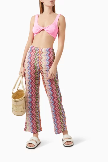 Beach Zigzag Pants in Knit