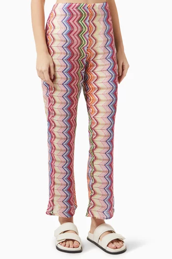 Beach Zigzag Pants in Knit