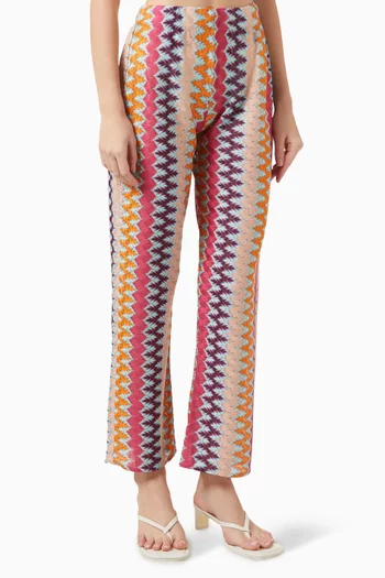 Beach Zigzag Pants in Knit