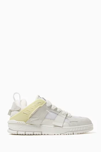 Area Patchwork Sneakers in Mesh & Suede