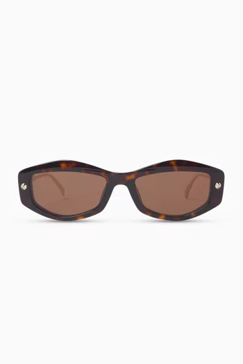 Geometric Sunglasses in Acetate