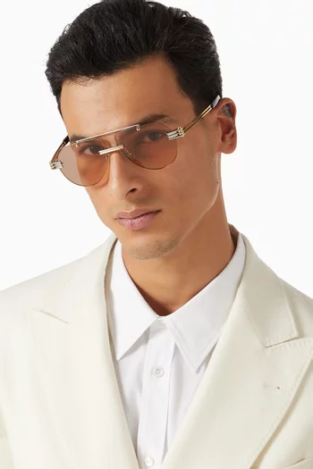 Aviator Sunglasses in Metal