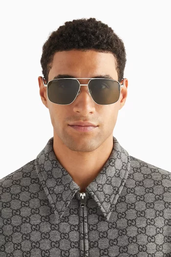 Aviator Sunglasses in Metal