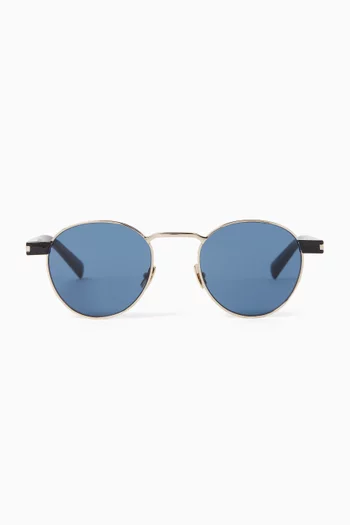 Round Sunglasses in Metal