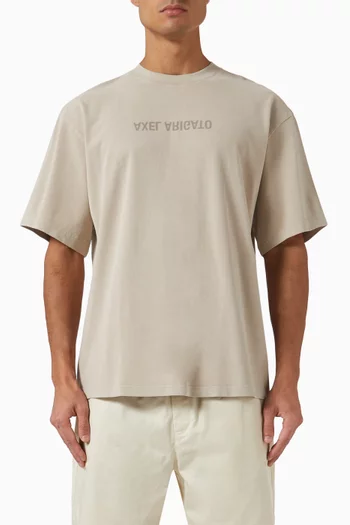 Distort Washed T-shirt in Organic Cotton-jersey