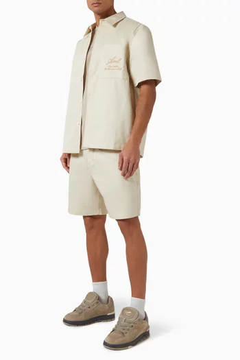 Stitch Embroidered Shirt in Cotton