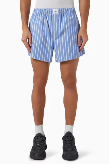 Striped Boxer Shorts in Cotton