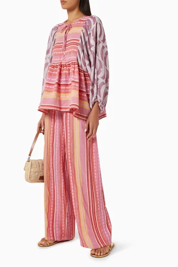 Zakar Drawstring Pants in Cotton