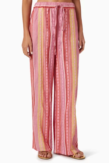 Zakar Drawstring Pants in Cotton