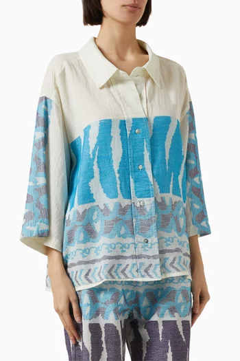 Zakar Printed Shirt in Cotton