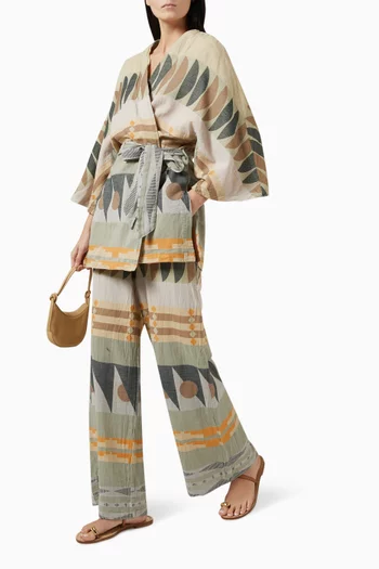 Zakar Printed Pants in Cotton