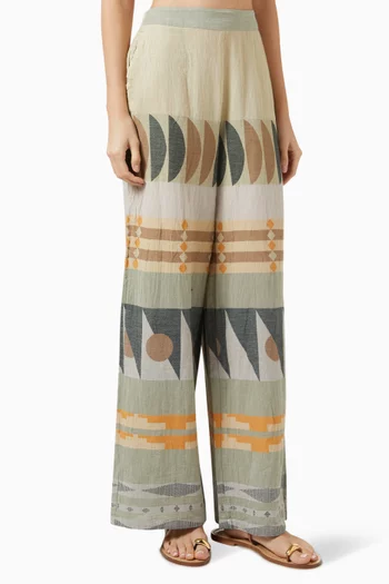 Zakar Printed Pants in Cotton