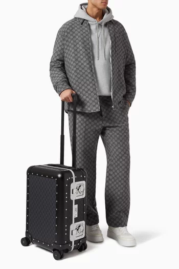 Porter GG Cabin Trolley in Aluminum & Coated-canvas