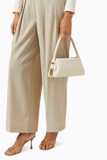 Mini Pillow Shoulder Bag in Smooth Leather