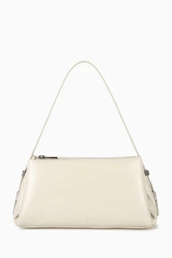 Mini Pillow Shoulder Bag in Smooth Leather