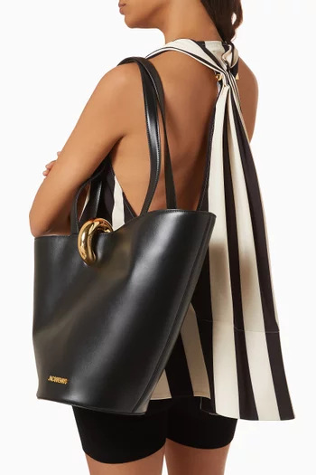 Le Bambola Moyen Tote Bag in Leather