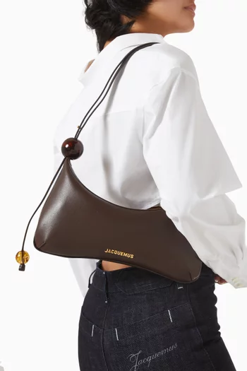 Le Grand Bisou Perle Shoulder Bag in Leather