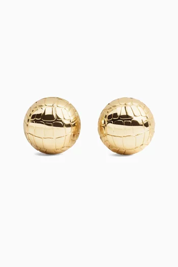 Les Boucles Salon Earrings in Brass