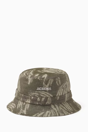 Le Bob Gadjo Bucket Hat in Printed-cotton