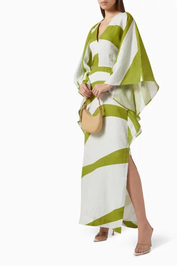 Sintonias Printed Kaftan in Linen