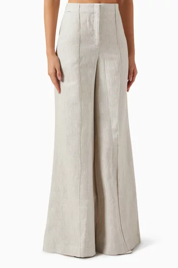 Encontrarte Wide-leg Pants in Linen